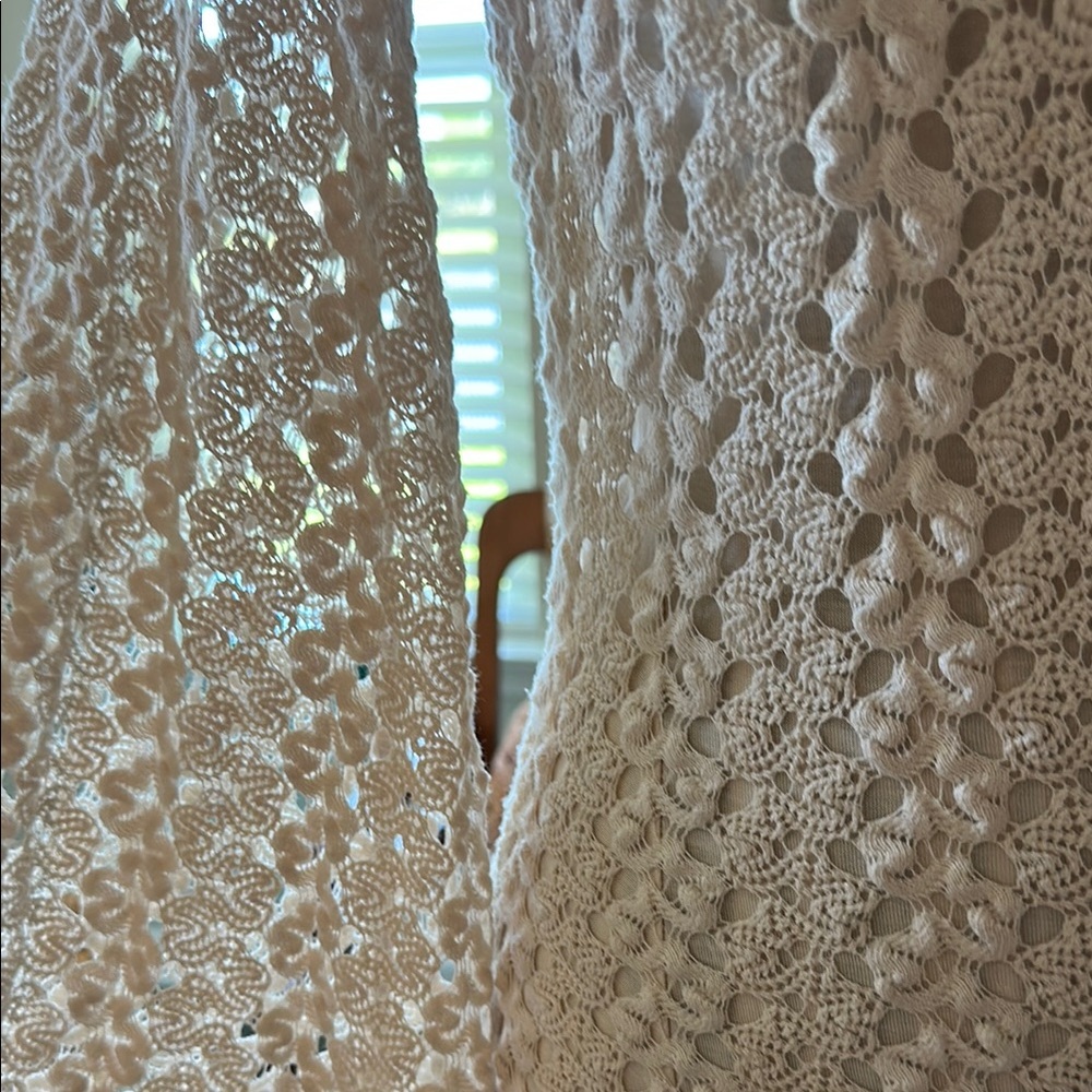 Cream Knit Dress- Vintage Free People - Picture 4 of 5